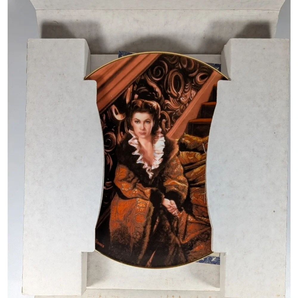 Bradford Exchange Gone With The Wind Waiting For Rhett Plate 1991 COA